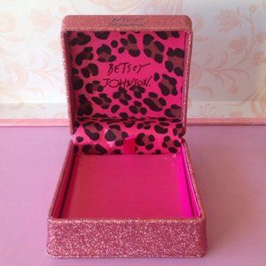 Betsey Johnshon Pink Glitter Jewelry Box